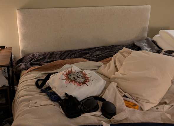 faux linen headboard